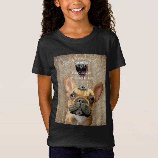 Hund Au Vin, Französischer Bulldogge T-Shirt (Vorderseite)