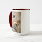 Hund Au Vin, Französischer Bulldogge Tasse (Vorderseite Links)