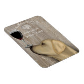 Hund Au Vin Yellow Labrador Magnet (Rechte Seite)