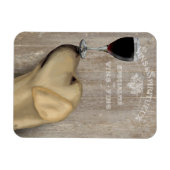 Hund Au Vin Yellow Labrador Magnet (Horizontal)