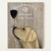 Hund Au Vin Yellow Labrador Planer (Rückseite)