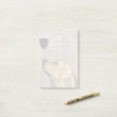 Hund Au Vin Yellow Labrador Post-it Klebezettel (Auf Schreibtisch)