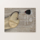 Hund Au Vin Yellow Labrador Puzzle (Horizontal)