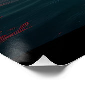 Hund auf Boot Poster (Ecke)