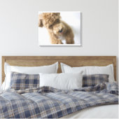 Hund auf dem Boden stehend Leinwanddruck (Insitu (Schlafzimmer))