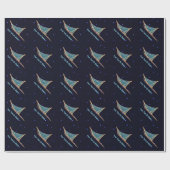 Hund auf den Sternen geschlafen Geschenkpapier (Flach)