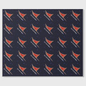 Hund auf den Sternen geschlafen Geschenkpapier (Flach)