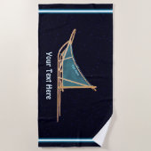 Hund auf den Sternen geschlafen Strandtuch (Vorderseite)