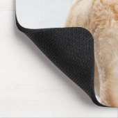 Hund auf Dock Mousepad (Ecke)