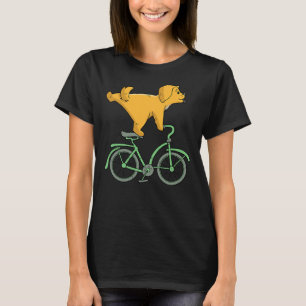 Hund auf einem Bike Golden Retriever Rad T-Shirt