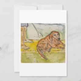 Hund auf einem Paddleboard Grußkarte Einladung