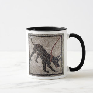 Hund auf einer Leine, von Pompeji Tasse