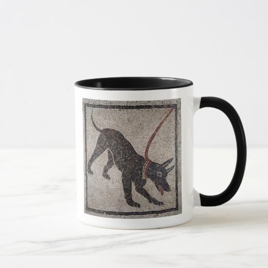 Hund auf einer Leine, von Pompeji Tasse (Rechts)