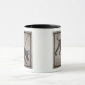 Hund auf einer Leine, von Pompeji Tasse (Zentrum)