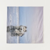 HUND AUF KALMKÖRPER WANDTEPPICH (Vorderseite (Horizontal))