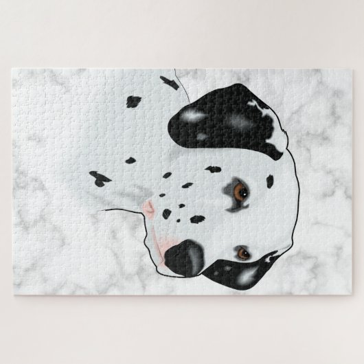 Hund auf Marmor Puzzle (Horizontal)