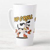 Hund auf Roller-Skaten Pup & Roll Milchtasse (Linke Ecke)