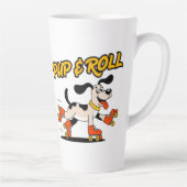 Hund auf Roller-Skaten Pup & Roll Milchtasse (Rechts)