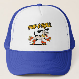 Hund auf Roller-Skaten Pup & Roll Truckerkappe
