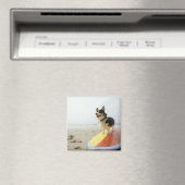 Hund auf Surfbrett Magnet (In Situ (Geschirrspüler))