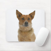 Hund auf Weiß 01 Mousepad (Mit Mouse)