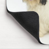 Hund auf Weiß 104 Mousepad (Ecke)