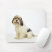 Hund auf Weiß 104 Mousepad (Mit Mouse)