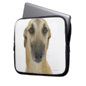 Hund auf Weiß 41 Laptopschutzhülle (Vorderseite Links)