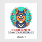 Hund Aufkleber (Blatt)