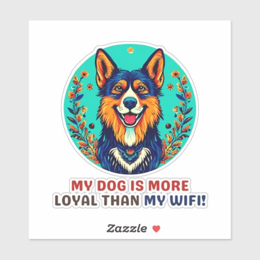 Hund Aufkleber (Blatt)