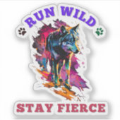 Hund Aufkleber (Vorderseite)