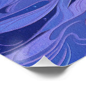 Hund aus Afghanistan mit Sternenhimmel und Wasser  Poster (Ecke)