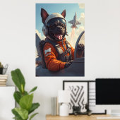 Hund aus dem Himmel: Woof-One Poster (Heimbüro)