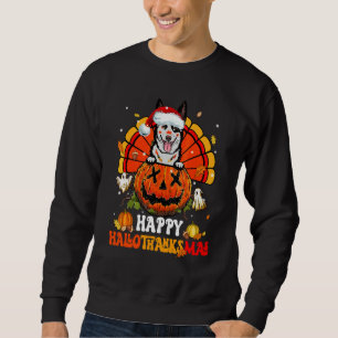 Hund Australisches Vieh Hallothanksmas Halloween E Sweatshirt