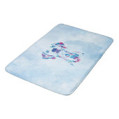 Hund Badematte (Schrägansicht)