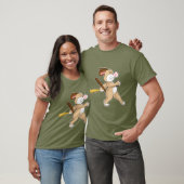 Hund Baseball Baseballschläger T-Shirt (Unisex)