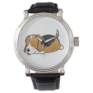 Hund, Beagle, Natur Armbanduhr