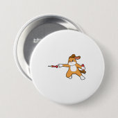Hund bei Darts mit Dart.PNG Button (Vorne & Hinten)