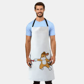 Hund bei Darts mit Dart.PNG Schürze (Getragen)