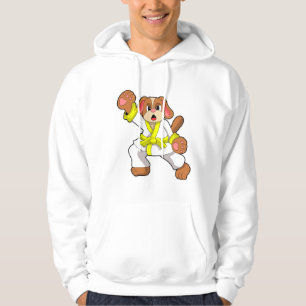 Hund bei Karate Kampfsport Hoodie