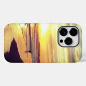 Hund bei Sunset Phone Case (Rückseite (Horizontal))