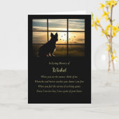 Hund Beileid Individuelle Name Spirituelles Gedich Karte (Gelbe Blume)