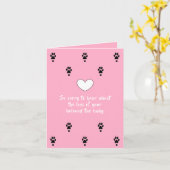 Hund-Beileid-Karte von dalDesignNZ Karte (Gelbe Blume)