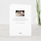 Hund Beileid Original Gedicht anpassbare Karte (Rückseite)