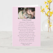 Hund Beileid Original Gedicht anpassbare Karte (Gelbe Blume)