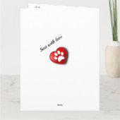 Hund Beileid Sunset Gedicht Karte (Rückseite)