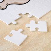 Hund beim Baden mit Schwimmring Puzzle (Seite)