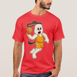 Hund beim Basketball-Sport T-Shirt