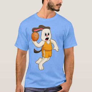 Hund beim Basketball-Sport T-Shirt