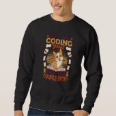 Hund beißt Code Computerwitz Programmierung 1 Sweatshirt (Vorderseite)